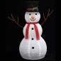 vidaXL Muñeco de nieve decorativo de Navidad con LED tela lujosa 90 cm vidaXL Muñeco de nieve decorativo de Navidad con LED tela lujosa 90 cm