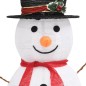 vidaXL Muñeco de nieve decorativo de Navidad con LED tela lujosa 90 cm vidaXL Muñeco de nieve decorativo de Navidad con LED tela lujosa 90 cm