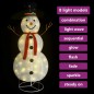 vidaXL Muñeco de nieve de Navidad con luces LED tela lujosa 180 cm vidaXL Muñeco de nieve de Navidad con luces LED tela lujosa 180 cm