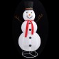 vidaXL Muñeco de nieve de Navidad con luces LED tela lujosa 180 cm vidaXL Muñeco de nieve de Navidad con luces LED tela lujosa 180 cm