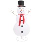vidaXL Muñeco de nieve de Navidad con luces LED tela lujosa 180 cm vidaXL Muñeco de nieve de Navidad con luces LED tela lujosa 180 cm