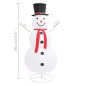 vidaXL Muñeco de nieve de Navidad con luces LED tela lujosa 180 cm vidaXL Muñeco de nieve de Navidad con luces LED tela lujosa 180 cm