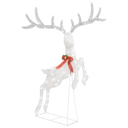 vidaXL Reno decorativo de Navidad blanco 120 LEDs blanco frío