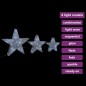 vidaXL Estrellas decoración navideña 3 piezas LED malla blanca vidaXL Estrellas decoración navideña 3 piezas LED malla blanca
