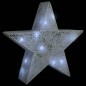 vidaXL Estrellas decoración navideña 3 piezas LED malla blanca vidaXL Estrellas decoración navideña 3 piezas LED malla blanca