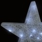 vidaXL Estrellas decoración navideña 3 piezas LED malla blanca vidaXL Estrellas decoración navideña 3 piezas LED malla blanca