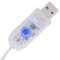 vidaXL Pirámide decorativa cono acrílico luces LED blanco cálido 60 cm