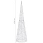 vidaXL Cono de luz LED de pirámide decorativo acrílico azul 120 cm vidaXL Cono de luz LED de pirámide decorativo acrílico azul 120 cm