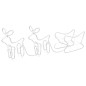 vidaXL Renos y trineo de Navidad decoración jardín 576 LEDs vidaXL Renos y trineo de Navidad decoración jardín 576 LEDs