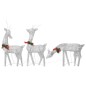 vidaXL Familia renos de Navidad malla blanco frío plateado 270x7x90 cm vidaXL Familia renos de Navidad malla blanco frío plateado 270x7x90 cm