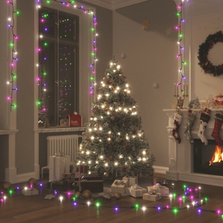 vidaXL Tira de luces con 2000 LED PVC pastel multicolor 200 m