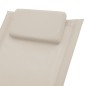 vidaXL Tumbona para niños acero color crema vidaXL Tumbona para niños acero color crema