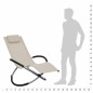 vidaXL Tumbona para niños acero color crema vidaXL Tumbona para niños acero color crema