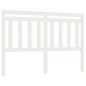 vidaXL Cabecero de cama madera maciza de pino blanco 140x4x100 cm vidaXL Cabecero de cama madera maciza de pino blanco 140x4x100 cm