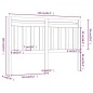 vidaXL Cabecero de cama madera maciza de pino blanco 140x4x100 cm vidaXL Cabecero de cama madera maciza de pino blanco 140x4x100 cm