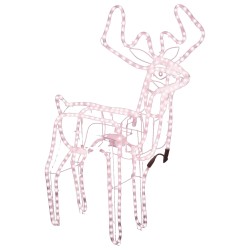 vidaXL Figuras renos Navidad con cabezas móviles 3 uds 76x42x87 cm