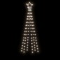 vidaXL Árbol de Navidad cónico 108 LED blanco frío 70x180 cm vidaXL Árbol de Navidad cónico 108 LED blanco frío 70x180 cm