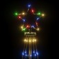 vidaXL Árbol de Navidad cónico 310 LED de colores 100x300 cm vidaXL Árbol de Navidad cónico 310 LED de colores 100x300 cm