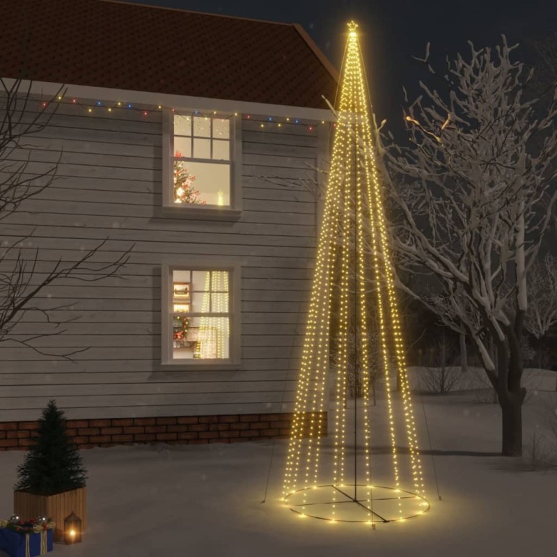 vidaXL Árbol de Navidad cónico 1134 LED blanco cálido 230x800 cm vidaXL Árbol de Navidad cónico 1134 LED blanco cálido 230x800 cm