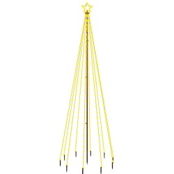 vidaXL Árbol de Navidad con pincho 310 LED blanco cálido 300 cm
