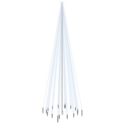 vidaXL Árbol de Navidad con pincho 1134 LED blanco frío 800 cm