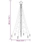 vidaXL Árbol de Navidad con pincho 200 LED de colores 180 cm vidaXL Árbol de Navidad con pincho 200 LED de colores 180 cm