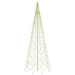 vidaXL Árbol de Navidad con pincho 3000 LED de colores 800 cm