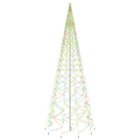 vidaXL Árbol de Navidad con pincho 3000 LED de colores 800 cm