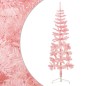 vidaXL Medio árbol de Navidad artificial con soporte rosa 180 cm vidaXL Medio árbol de Navidad artificial con soporte rosa 180 cm