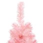 vidaXL Medio árbol de Navidad artificial con soporte rosa 180 cm vidaXL Medio árbol de Navidad artificial con soporte rosa 180 cm