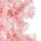 vidaXL Medio árbol de Navidad artificial con soporte rosa 180 cm vidaXL Medio árbol de Navidad artificial con soporte rosa 180 cm