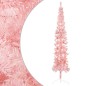 vidaXL Medio árbol de Navidad artificial con soporte rosa 240 cm vidaXL Medio árbol de Navidad artificial con soporte rosa 240 cm