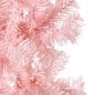 vidaXL Medio árbol de Navidad artificial con soporte rosa 240 cm vidaXL Medio árbol de Navidad artificial con soporte rosa 240 cm