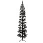 vidaXL Medio árbol de Navidad artificial con soporte negro 240 cm vidaXL Medio árbol de Navidad artificial con soporte negro 240 cm