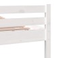 vidaXL Estructura de cama madera maciza blanco 75x190 cm