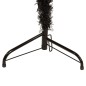 vidaXL Medio árbol de Navidad artificial con soporte negro 240 cm vidaXL Medio árbol de Navidad artificial con soporte negro 240 cm