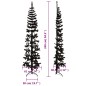 vidaXL Medio árbol de Navidad artificial con soporte negro 240 cm vidaXL Medio árbol de Navidad artificial con soporte negro 240 cm