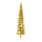 vidaXL Medio árbol de Navidad artificial con soporte dorado 210 cm vidaXL Medio árbol de Navidad artificial con soporte dorado 210 cm
