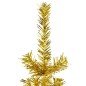 vidaXL Medio árbol de Navidad artificial con soporte dorado 210 cm vidaXL Medio árbol de Navidad artificial con soporte dorado 210 cm