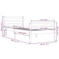 vidaXL Estructura de cama madera maciza blanco 75x190 cm