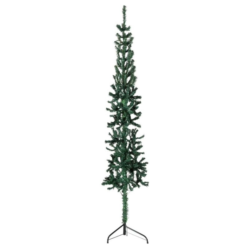 vidaXL Medio árbol de Navidad artificial con soporte verde 210 cm vidaXL Medio árbol de Navidad artificial con soporte verde 210 cm