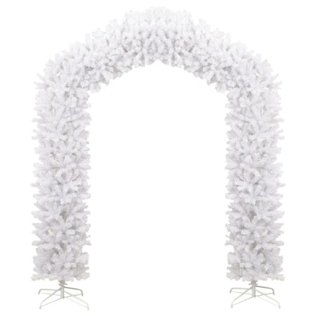 vidaXL Árbol de Navidad en arco blanco 270 cm