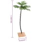 vidaXL Palmera artificial con 88 LED blanco cálido 150 cm vidaXL Palmera artificial con 88 LED blanco cálido 150 cm