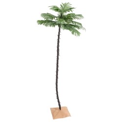 vidaXL Palmera artificial con 192 LED blanco cálido 300 cm