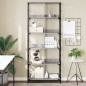 vidaXL Estantería de madera de ingeniería gris Sonoma 78,5x33x188,5 cm