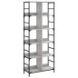 vidaXL Estantería de madera de ingeniería gris Sonoma 78,5x33x188,5 cm