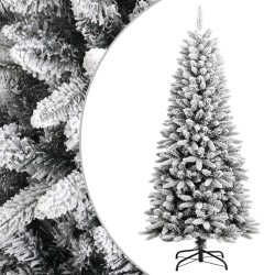 vidaXL Árbol de Navidad artificial con nieve PVC y PE 150 cm