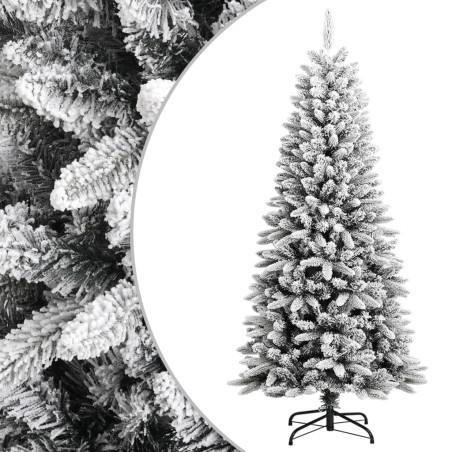 vidaXL Árbol de Navidad artificial con nieve PVC y PE 150 cm