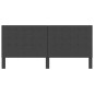 vidaXL Cabecero copetudo de tela gris oscuro 200x200 cm vidaXL Cabecero copetudo de tela gris oscuro 200x200 cm