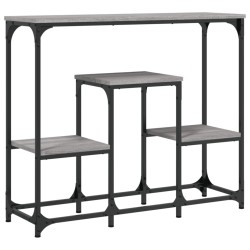 vidaXL Mesa consola madera de ingeniería gris Sonoma 89,5x28x76 cm